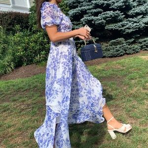 Sau Lee Georgia dress in blue